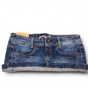 Blue Denim Mini Skirt